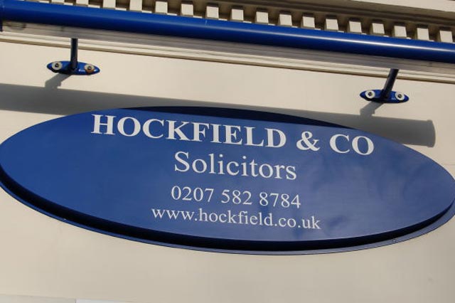 Hockfield signage